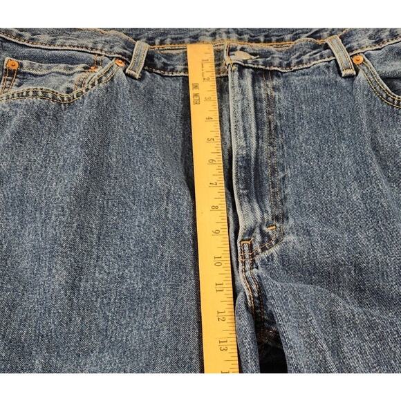 Levi's 550 Relaxed Fit Jeans 42x29 (27 actual) Medium Wash Denim Blue High Rise - Picture 6 of 8